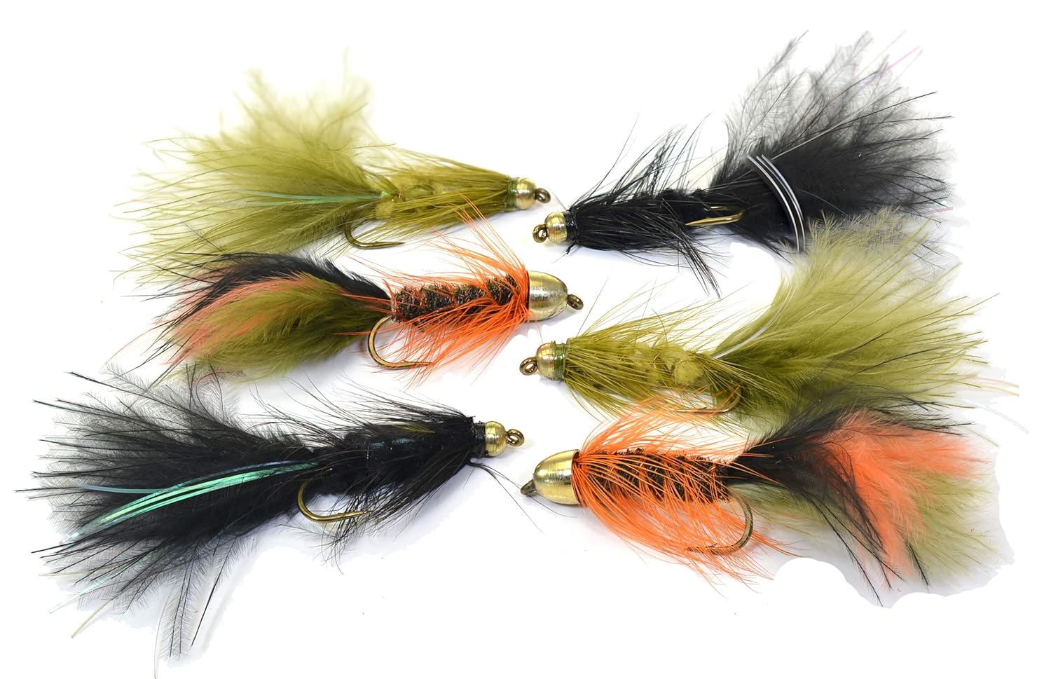 region fishing woolly bugger 和 streamer 分类系在芥末标志性飞钩